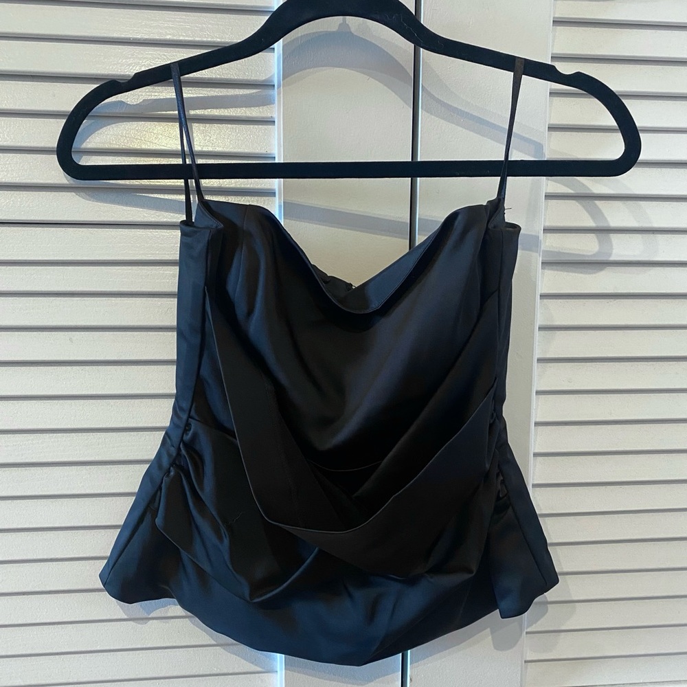 BCBG Max Azria Black Tube Top Size M